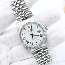 Załaduj obraz do przeglądarki galerii, Rolex Datejust ref. 16030 - Jubilee Bracelet - White Buckley Dial
