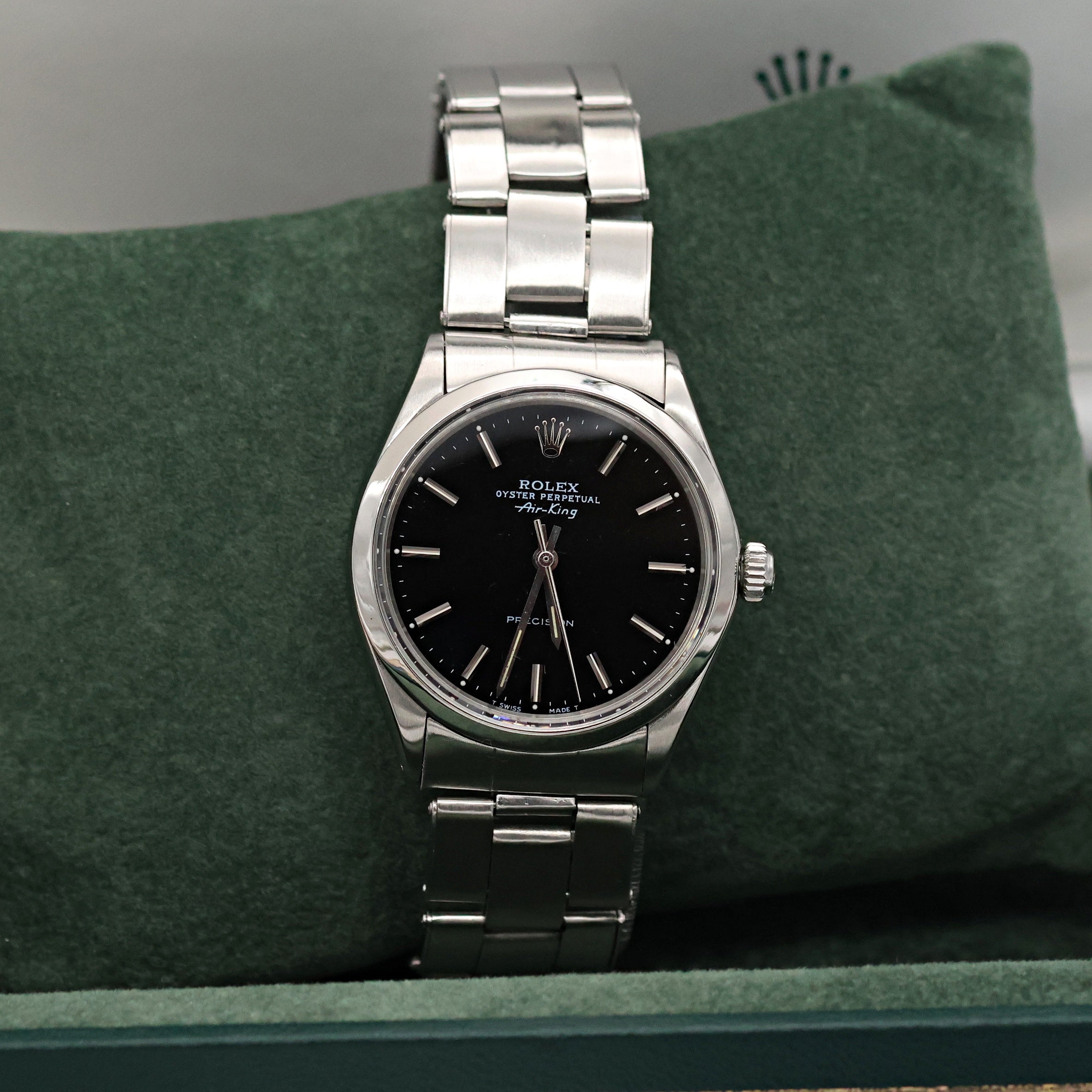 Rolex Air-King ref. 5500 Black dial (V III) - Oyster Bracelet