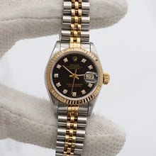 Load image into Gallery viewer, Rolex Datejust Lady ref. 69173 - Black Diamonds Dial - Jubilee Bracelet - Full Set
