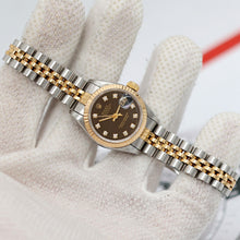 Load image into Gallery viewer, Rolex Datejust Lady ref. 69173 - Black Diamonds Dial - Jubilee Bracelet - Full Set
