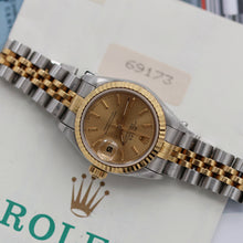 Load image into Gallery viewer, Rolex Datejust Lady ref. 69173 Steel/Gold - Champagne Dial V2 - Full Set
