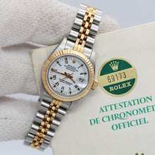 Load image into Gallery viewer, Rolex Datejust Lady ref. 69173 Steel/Gold - White Roman Dial - Full Set
