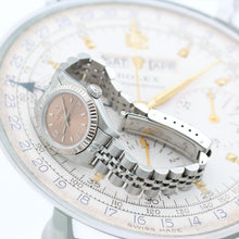 Load image into Gallery viewer, Rolex Oyster Perpetual Lady ref. 67194 Salmon 3-6-9 Dial Jubilee - Full Set
