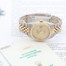 Bild in Galerie-Viewer laden, Rolex Datejust 36 Ref. 16233 Champagne Römische Zifferblatt - Full Set
