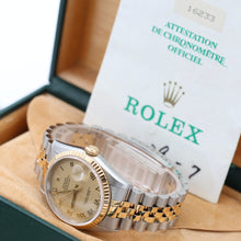 Bild in Galerie-Viewer laden, Rolex Datejust 36 Ref. 16233 Champagne Römische Zifferblatt - Full Set
