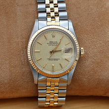 Load image into Gallery viewer, Rolex Datejust ref. 16013 Champagne Linen Dial - Jubilee Bracelet
