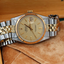 Load image into Gallery viewer, Rolex Datejust ref. 16013 Champagne Linen Dial - Jubilee Bracelet
