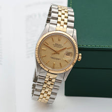 Load image into Gallery viewer, Rolex Datejust ref. 16013 Champagne Linen Dial - Jubilee Bracelet
