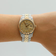 Load image into Gallery viewer, Rolex Datejust ref. 16013 Champagne Linen Dial - Jubilee Bracelet
