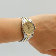Load image into Gallery viewer, Rolex Datejust ref. 16013 Champagne Linen Dial - Jubilee Bracelet
