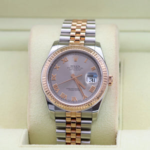 Rolex Datejust 36 ref. 116231 Sundust Roman Dial - Jubilee - Full Set