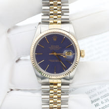 Load image into Gallery viewer, Rolex Datejust ref. 16013 - Blue Dial - Jubilee - Full Set
