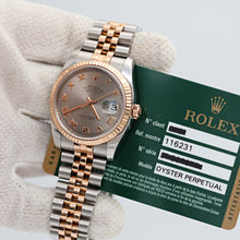 Charger l'image dans la galerie, Rolex Datejust 36 ref. 116231 Sundust Roman Dial - Jubilee - Full Set
