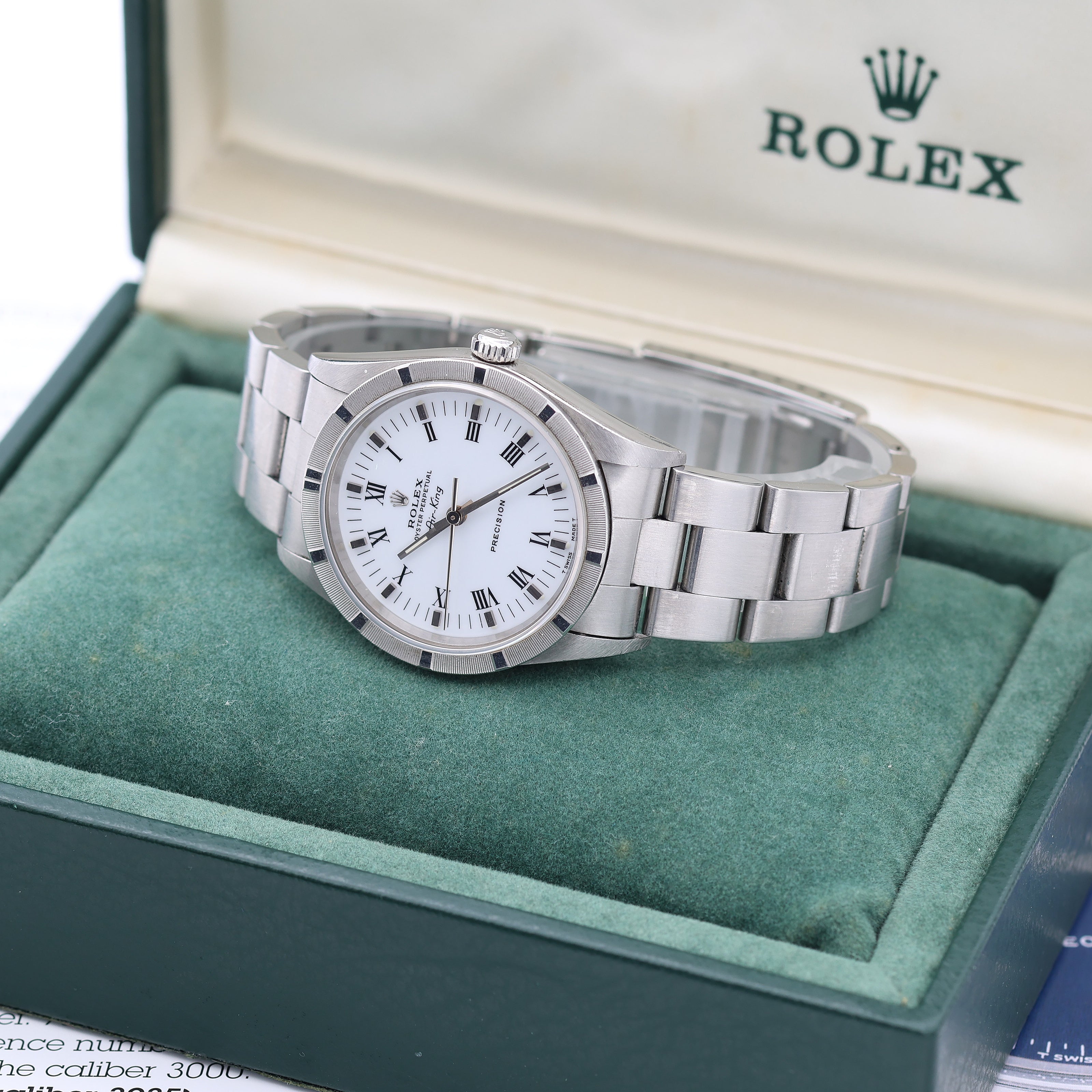 Rolex Air King ref. 14010 White Roman dial