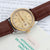 Rolex Datejust 36 ref. 16233 Champagne dial - Leather Strap - Full Set