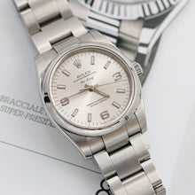 Load image into Gallery viewer, Rolex Oyster Perpetual ref. 114200 Dial Silver 3-6-9 - Full Set

