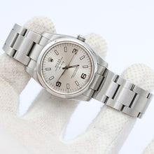 Load image into Gallery viewer, Rolex Oyster Perpetual ref. 114200 Dial Silver 3-6-9 - Full Set
