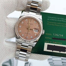 Carica l'immagine nel visualizzatore di Gallery, Rolex Datejust ref. 126234 Pink Millennary Computer Dial Oyster bracelet - Full Set
