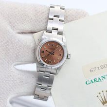 Indlæs billede til gallerivisning Rolex Oyster Perpetual ref. 67180 - Salmon Dial - Oyster Bracelet - Full Set
