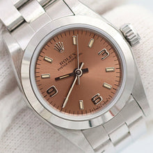 Indlæs billede til gallerivisning Rolex Oyster Perpetual ref. 67180 - Salmon Dial - Oyster Bracelet - Full Set
