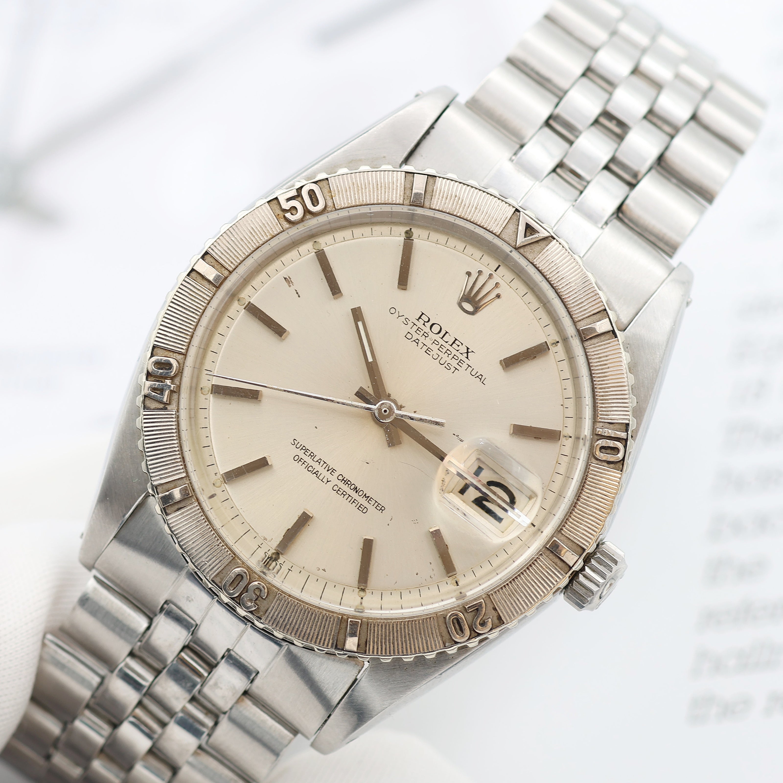 Rolex Datejust Turn-O-Graph ref. 1625 Silver Dial - Jubilee Bracelet