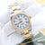 Rolex Date ref. 15233 White Roman Dial Oyster Bracelet Steel/Gold - Full Set