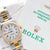 Rolex Date ref. 15233 White Roman Dial Oyster Bracelet Steel/Gold - Full Set