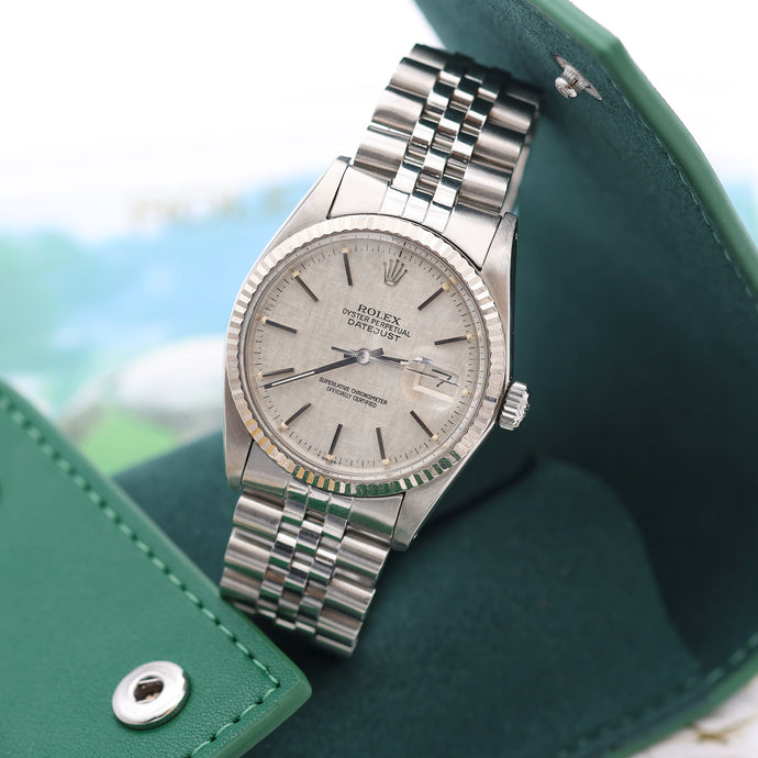 Rolex Datejust ref. 16014 - Silver Linen dial - Jubilee bracelet