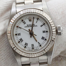 Load image into Gallery viewer, Rolex Oyster Perpetual lady ref. 67194 White Small Roman dial - Oyster bracelet
