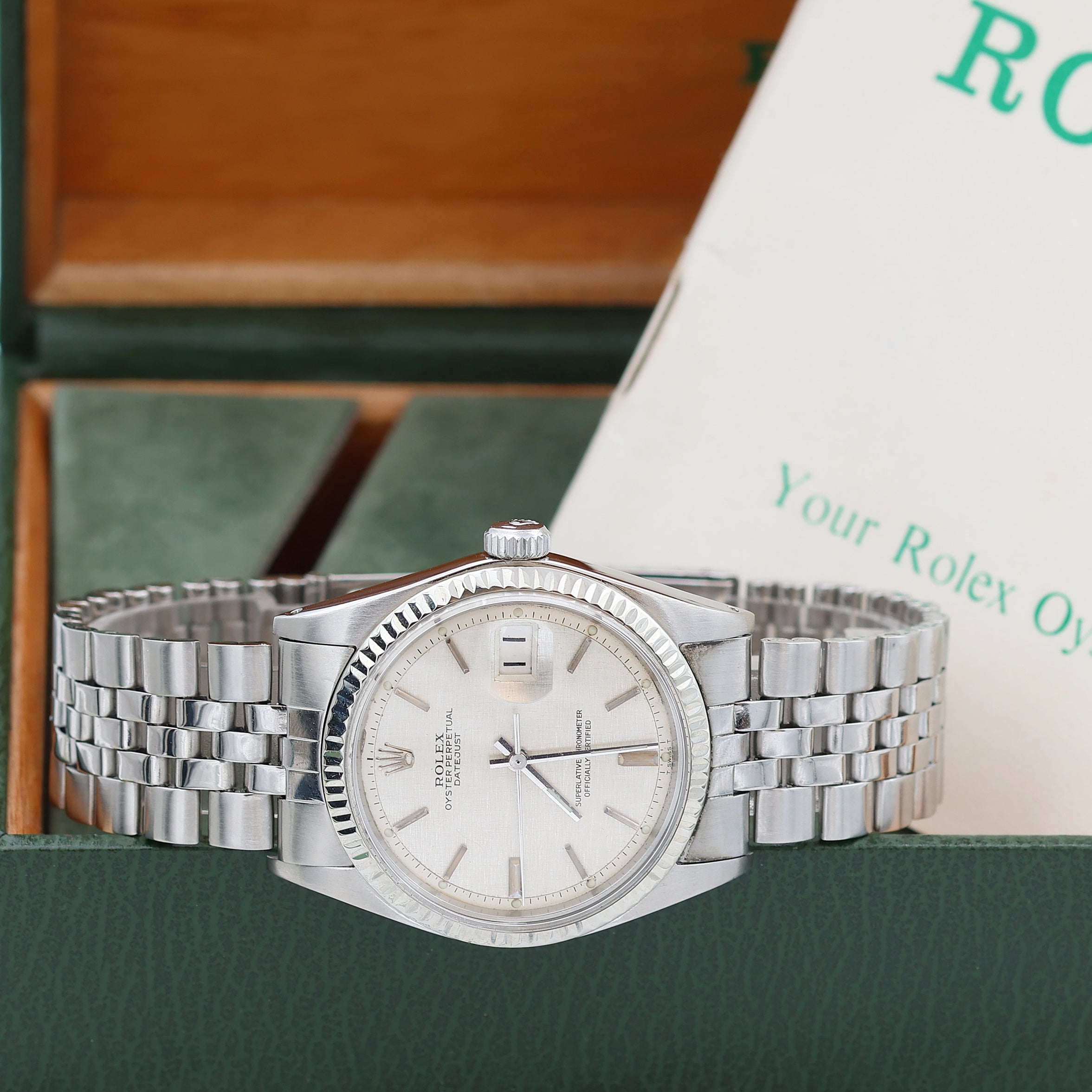 Rolex Datejust 36 ref. 1601 - Linen Dial (V IV) - Full Set
