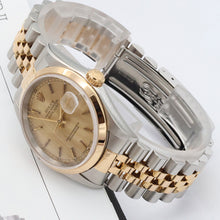 Kép betöltése a galériamegjelenítőbe: Rolex Datejust ref. 16203 Champagne Circle Dial - Jubilee Bracelet - Full set
