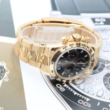 Załaduj obraz do przeglądarki galerii, Rolex Daytona ref. 116508 - Black dial -  18K Yellow Gold - Full Set
