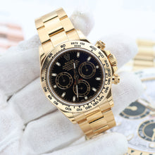 Załaduj obraz do przeglądarki galerii, Rolex Daytona ref. 116508 - Black dial -  18K Yellow Gold - Full Set
