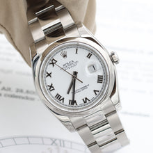 Załaduj obraz do przeglądarki galerii, Rolex Datejust ref. 116200 White Roman Dial - Oyster Bracelet - Full set
