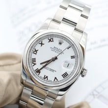 Załaduj obraz do przeglądarki galerii, Rolex Datejust ref. 116200 White Roman Dial - Oyster Bracelet - Full set
