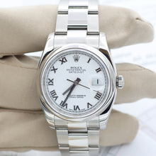 Załaduj obraz do przeglądarki galerii, Rolex Datejust ref. 116200 White Roman Dial - Oyster Bracelet - Full set
