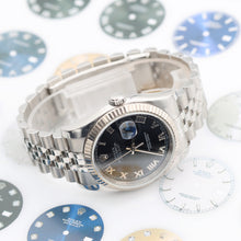 Cargar imagen en el visor de la galería, Rolex Datejust ref. 116234 Black Roman Dial - Jubilee - Full Set
