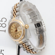 Indlæs billede til gallerivisning Rolex Datejust Lady ref. 69173 Steel/Gold - Champagne Circle Dial - Full Set
