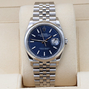 Rolex Datejust ref. 126200 Blue Dial Jubilee bracelet - Full Set