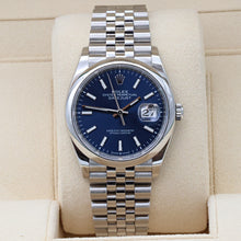 Load image into Gallery viewer, Rolex Datejust ref. 126200 Blue Dial Jubilee bracelet - Full Set
