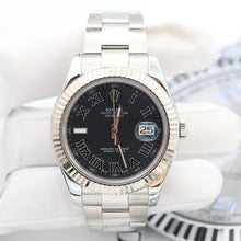 Bild in Galerie-Viewer laden, Rolex Datejust II Ref. 116334 Schwarzes Römisch -Zifferblatt Auster Armband - Voller Satz
