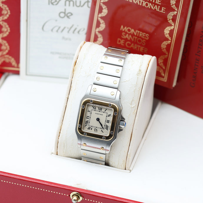 Cartier Santos Galbée - Quartz - Ref. 1057930 - Full Set
