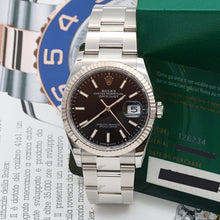 Load image into Gallery viewer, Rolex Datejust ref. 126234 Black Dial Oyster bracelet - Full Set
