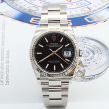 Load image into Gallery viewer, Rolex Datejust ref. 126234 Black Dial Oyster bracelet - Full Set
