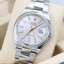 Cargar imagen en el visor de la galería, Rolex Datejust 36 126200 Silver Dial Oyster bracelet
