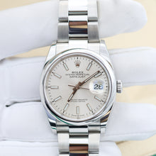 Cargar imagen en el visor de la galería, Rolex Datejust 36 126200 Silver Dial Oyster bracelet
