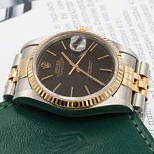Load image into Gallery viewer, Rolex Datejust 36 ref. 16233 Black Plain dial with Full Set
