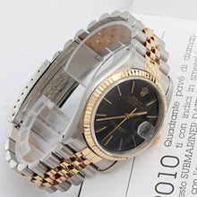 Load image into Gallery viewer, Rolex Datejust 36 ref. 16233 Black Plain dial with Full Set
