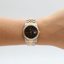 Load image into Gallery viewer, Rolex Datejust 36 ref. 16233 Black Plain dial with Full Set
