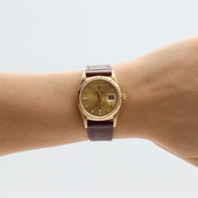 Bild in Galerie-Viewer laden, Rolex Day-Date ref. 18238 Champagne Diamonds Dial - Leather Strap
